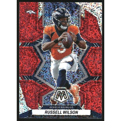 2022 Panini Mosaic Red Sparkle #58 Russell Wilson
