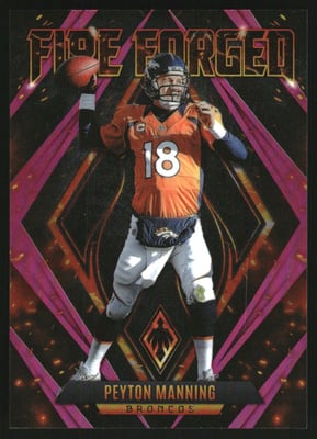 2022 Panini Phoenix Fire Forged Pink #9 Peyton Manning