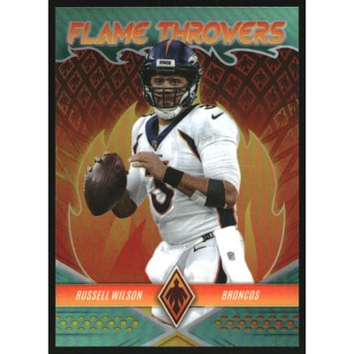 2022 Panini Phoenix Flame Throwers Teal #19 Russell Wilson