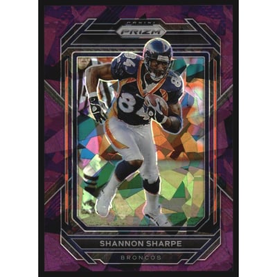 2022 Panini Prizm Prizms Purple Ice #94 Shannon Sharpe