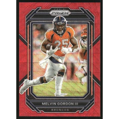 2022 Panini Prizm Prizms Red Wave #88 Melvin Gordon III