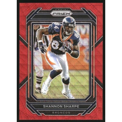 2022 Panini Prizm Prizms Red Wave #94 Shannon Sharpe