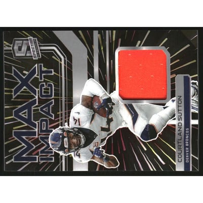 2022 Panini Spectra Max Impact Materials Hyper #38 Courtland Sutton