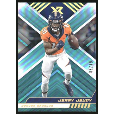 2022 Panini XR Teal #39 Jerry Jeudy