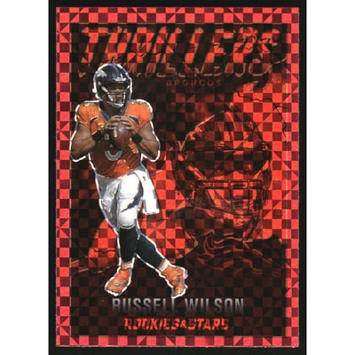 2022 Rookies and Stars Thrillers Red Plaid #8 Russell Wilson