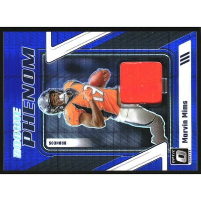 2023 Donruss Optic Rookie Phenoms Jerseys Blue Hyper #26 Marvin Mims