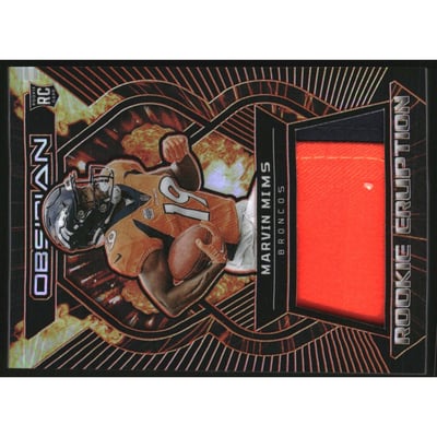 2023 Panini Obsidian Rookie Eruption Materials Electric Etch Orange #29 Marvin Mims