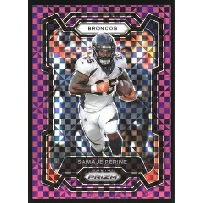 2023 Panini Prizm Prizms Purple Power #88 Samaje Perine
