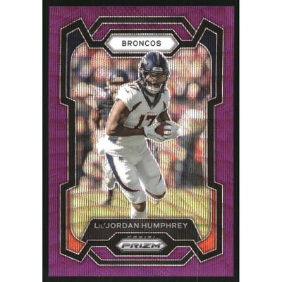 2023 Panini Prizm Prizms Purple Wave #90 Lil'Jordan Humphrey