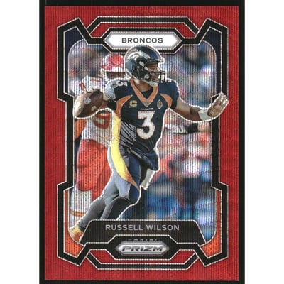 2023 Panini Prizm Prizms Red Wave #93 Russell Wilson