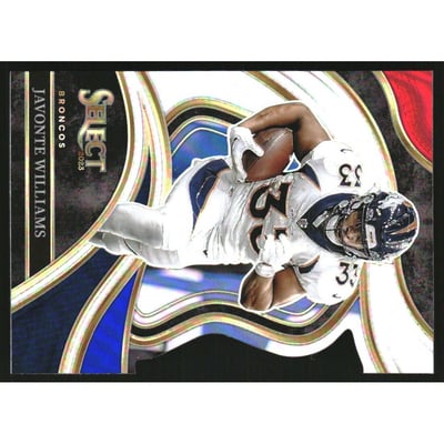 2023 Select Prizm Red and Blue Die Cut #260 Javonte Williams