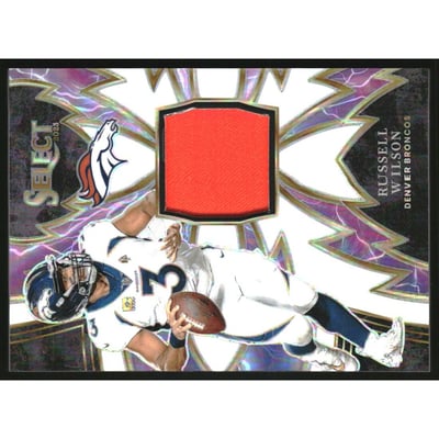 2023 Select Sparks Materials Prizm White #17 Russell Wilson