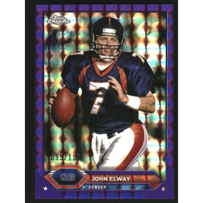 2023 Topps Composite Chrome Purple Geometric Refractors #7 John Elway