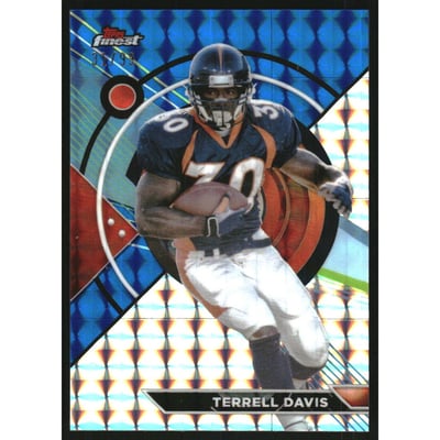 2023 Topps Composite Finest Blue Geometric Refractors #180 Terrell Davis