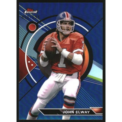 2023 Topps Composite Finest Blue Refractors #179 John Elway