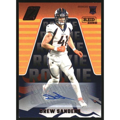 2023 Zenith Rookies Autographs Red Zone #138 Drew Sanders