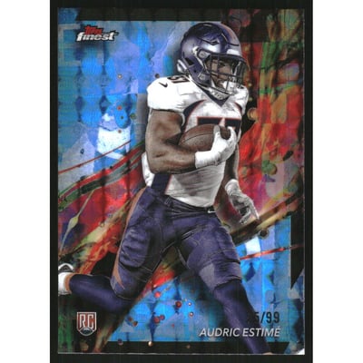 2024 Finest Blue Geometric Refractors #78 Audric Estimé