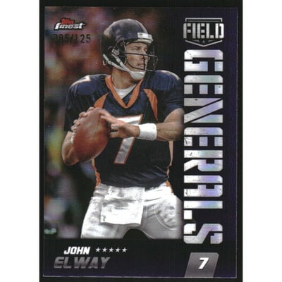 2024 Finest Field Generals Purple Refractors #FG13 John Elway