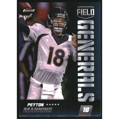 2024 Finest Field Generals Sky Blue Refractors #FG4 Peyton Manning