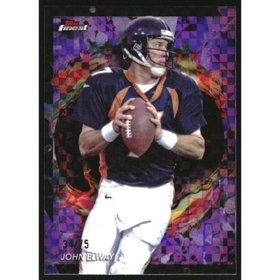 2024 Finest Purple Checkerboard Refractors #213 John Elway