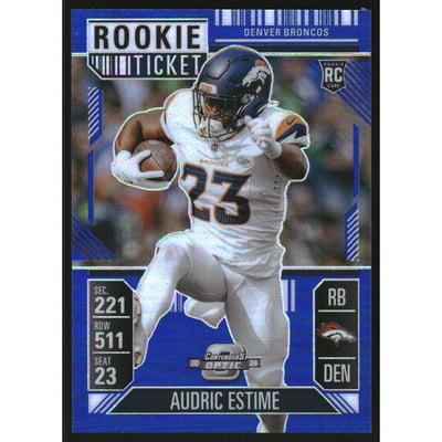 2024 Panini Contenders Optic Blue #60 Audric Estime