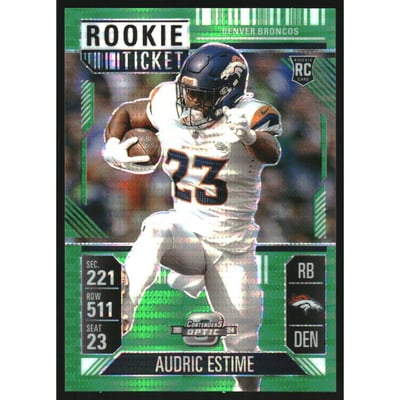 2024 Panini Contenders Optic Green Pulsar #60 Audric Estime