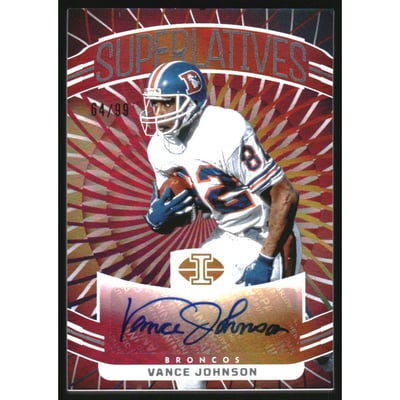 2024 Panini Illusions Superlatives Autographs #16 Vance Johnson