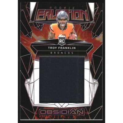 2024 Panini Obsidian Rookie Eruption Materials #46 Troy Franklin