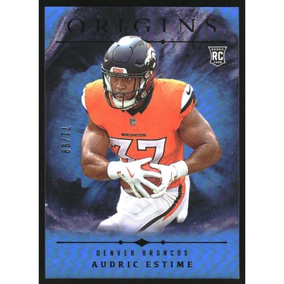 2024 Panini Origins Holo Blue #137 Audric Estime