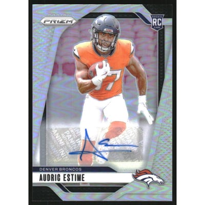 2024 Panini Prizm Autographs Prizms Silver #306 Audric Estime