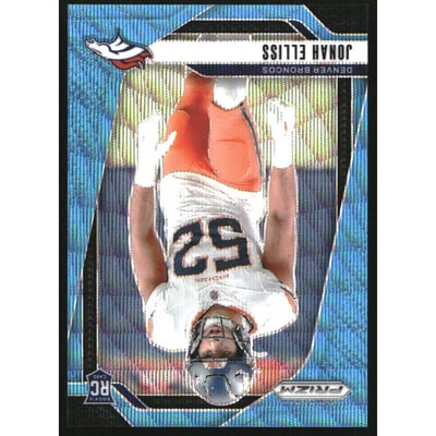 2024 Panini Prizm Prizms Blue Wave #356 Jonah Elliss