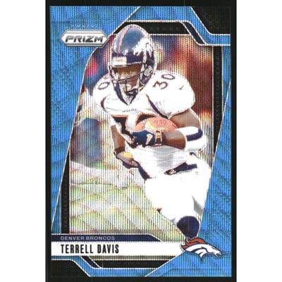 2024 Panini Prizm Prizms Blue Wave #91 Terrell Davis