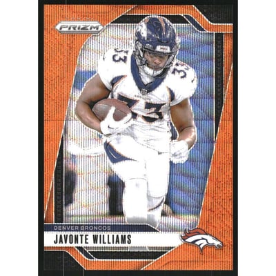 2024 Panini Prizm Prizms Orange Wave #84 Javonte Williams