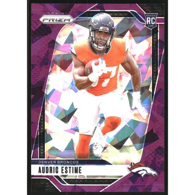 2024 Panini Prizm Prizms Purple Ice #306 Audric Estime
