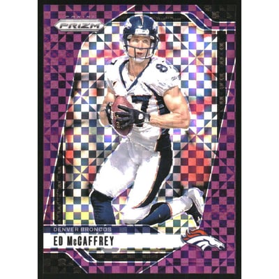 2024 Panini Prizm Prizms Purple Power #90 Ed McCaffrey