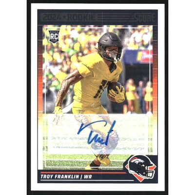 2024 Score Signatures #343 Troy Franklin