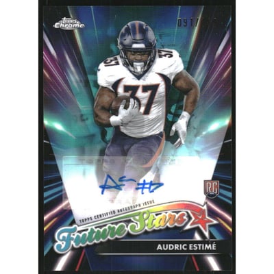 2024 Topps Chrome Future Stars Autographs Aqua Refractors #FSAAE Audric Estime