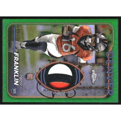 2024 Topps Chrome Rookie Relics Green #CRRTF Troy Franklin