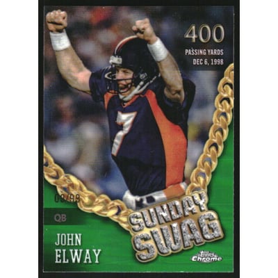 2024 Topps Chrome Sunday Swag Green Refractors #SS16 John Elway
