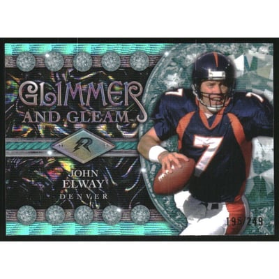 2024 Topps Resurgence Glimmer and Gleam Aqua Surge #GG3 John Elway