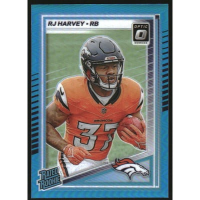 2025 Donruss Optic Aqua #208 RJ Harvey RR