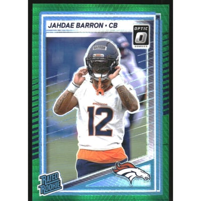 2025 Donruss Optic Green Hyper #207 Jahdae Barron RR