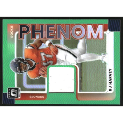 2025 Donruss Optic Rookie Phenoms Neon Green #37 RJ Harvey