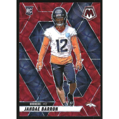 2025 Panini Mosaic Red Scope #361 Jahdae Barron