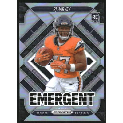2025 Panini Prizm Emergent Prizms Silver #16 RJ Harvey