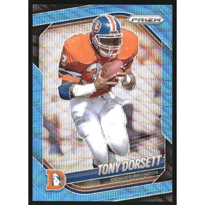 2025 Panini Prizm Prizms Blue Wave #260 Tony Dorsett