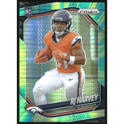2025 Panini Prizm Prizms Hyper #303 RJ Harvey