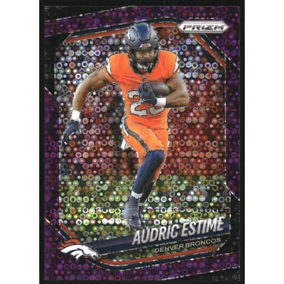 2025 Panini Prizm Prizms No Huddle Purple #226 Audric Estime