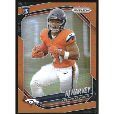 2025 Panini Prizm Prizms Orange #303 RJ Harvey