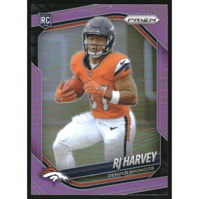 2025 Panini Prizm Prizms Pink #303 RJ Harvey